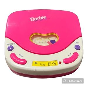 Vintage Barbie Mattel mini DiscGirl CD Player Toy ~ Pretend Play~no Discs.